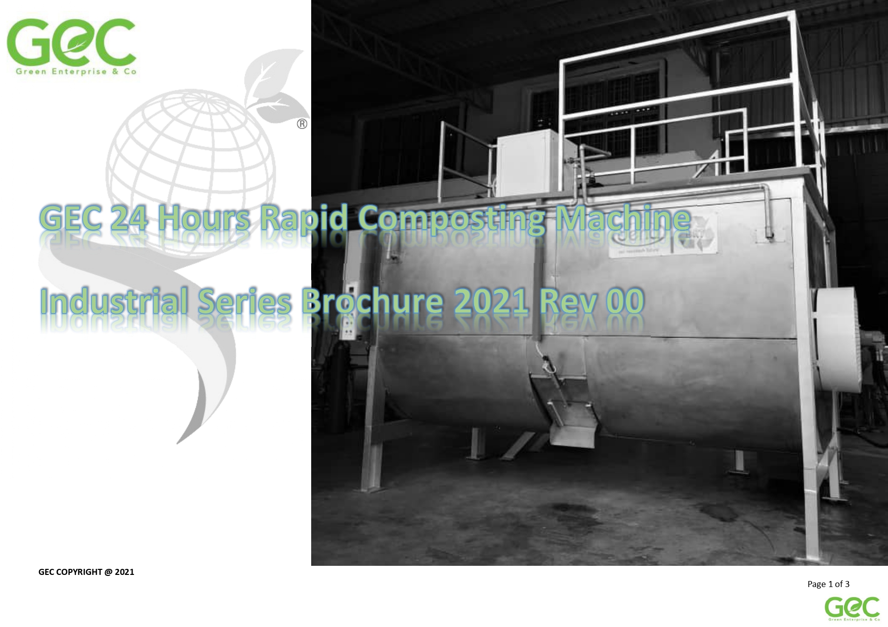 GEC Composting Machine | 24 hrs rapid composting machine - industrial series 2021 Rev00_page-0001